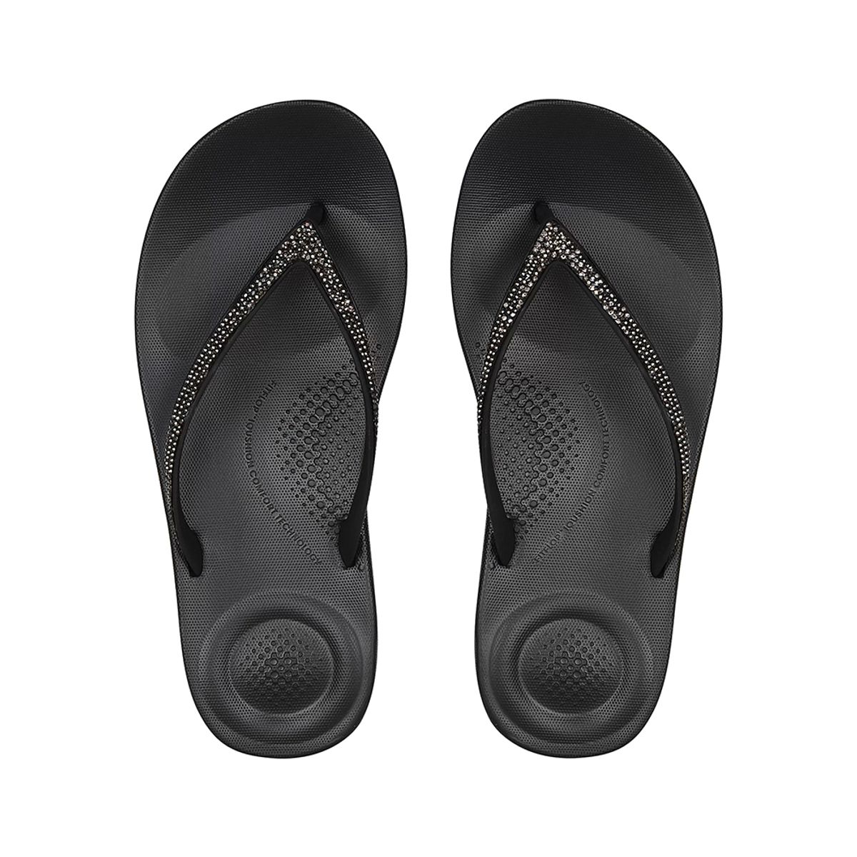 핏플랍(FITFLOP) 아이쿠션 스파클 쪼리 Black