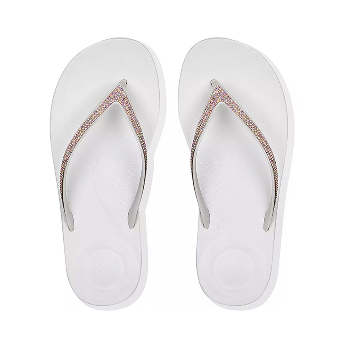핏플랍(FITFLOP) 아이쿠션 스파클 쪼리 Urban White