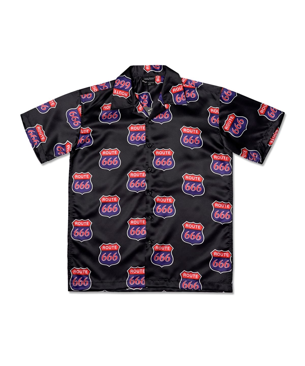 아임낫어휴먼비잉(I AM NOT A HUMAN BEING) 666 Freeway Short Sleeve Shirt - BLACK