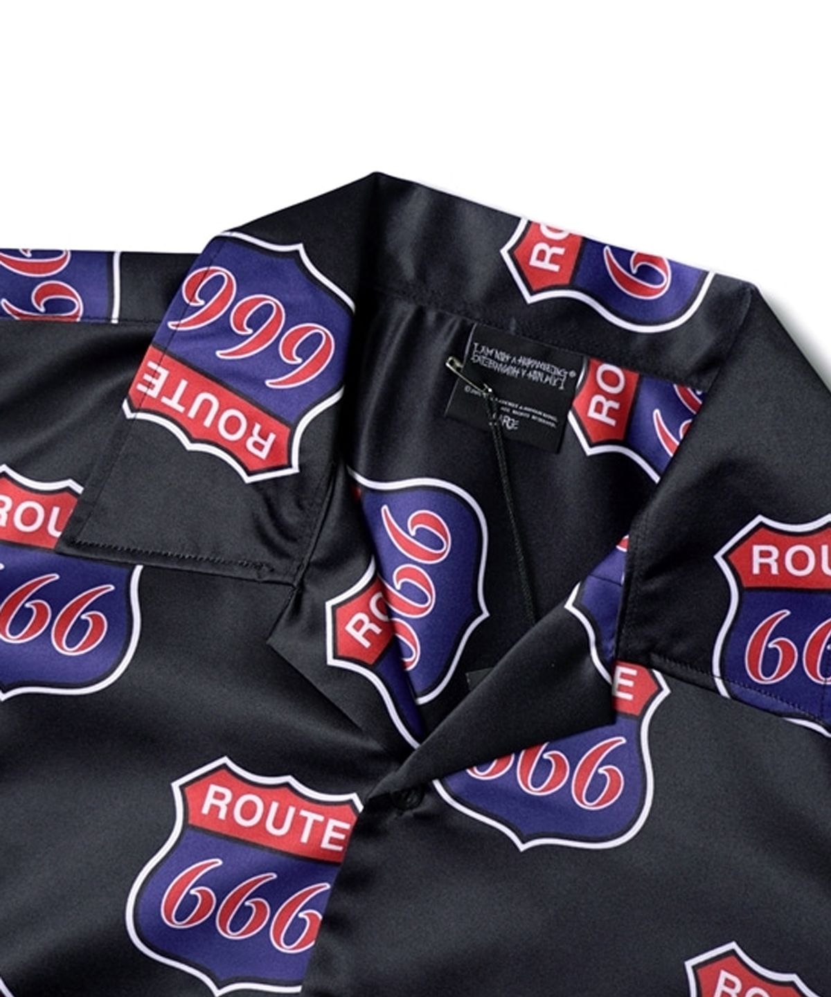 아임낫어휴먼비잉(I AM NOT A HUMAN BEING) 666 Freeway Short Sleeve Shirt - BLACK