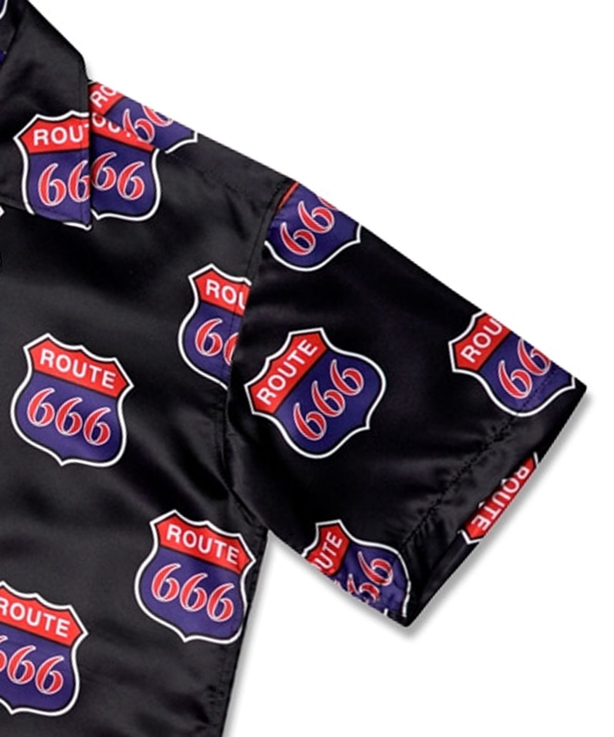 아임낫어휴먼비잉(I AM NOT A HUMAN BEING) 666 Freeway Short Sleeve Shirt - BLACK