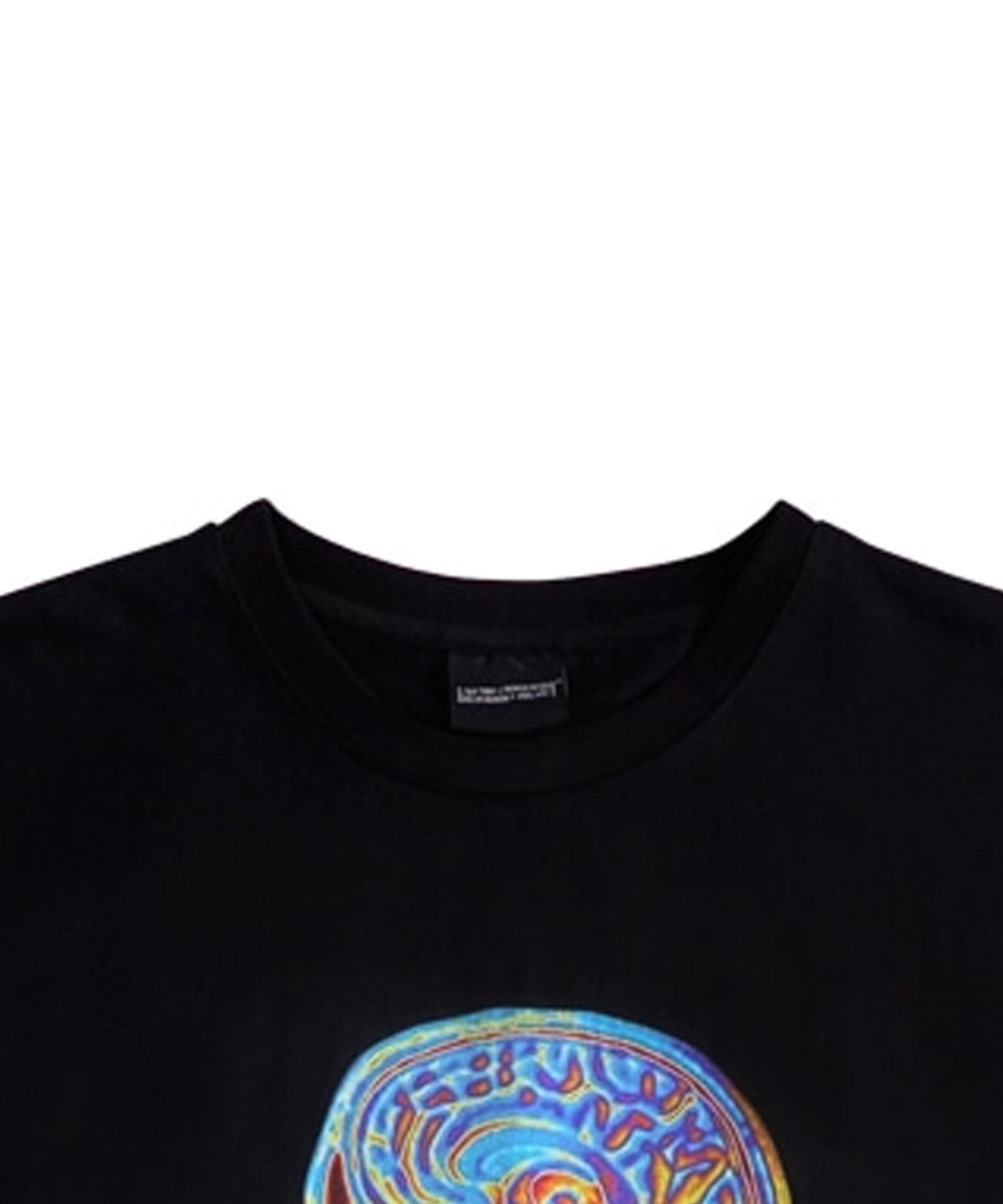 아임낫어휴먼비잉(I AM NOT A HUMAN BEING) Psychedelic Brain Short Sleeve T-Shirt - BLACK