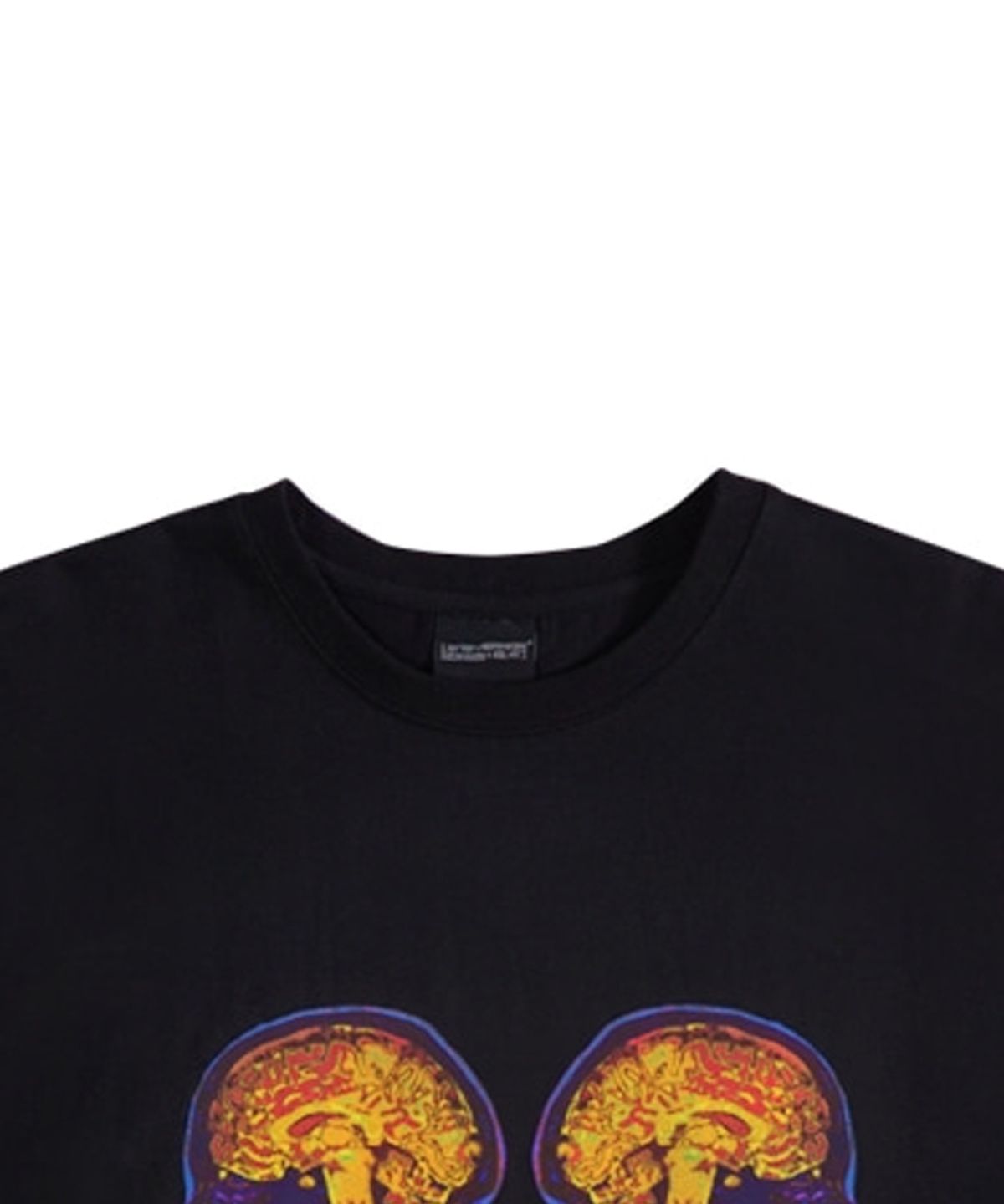 아임낫어휴먼비잉(I AM NOT A HUMAN BEING) Double Brain Short Sleeve T-Shirt - BLACK