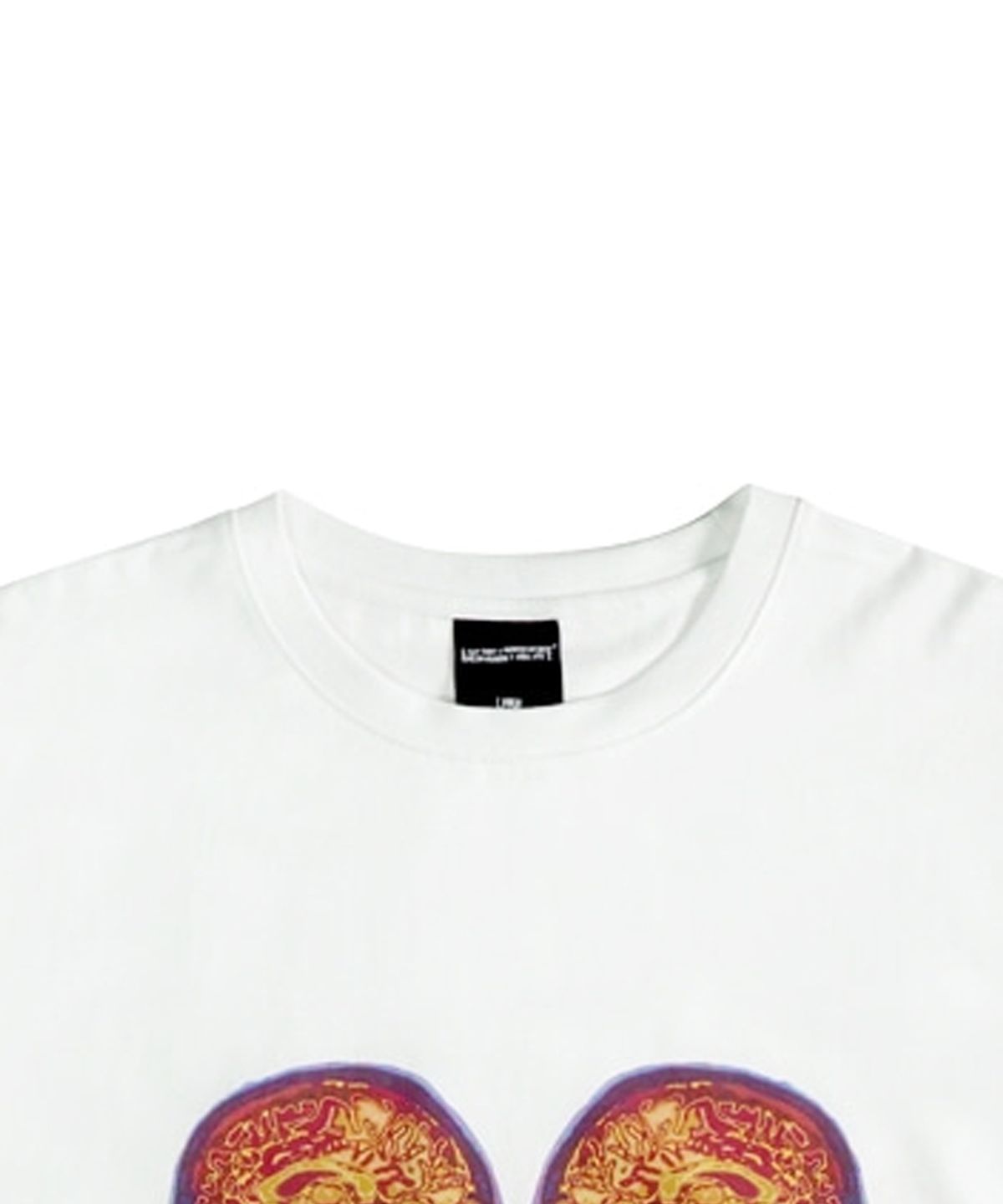 아임낫어휴먼비잉(I AM NOT A HUMAN BEING) Double Brain Short Sleeve T-Shirt - WHITE