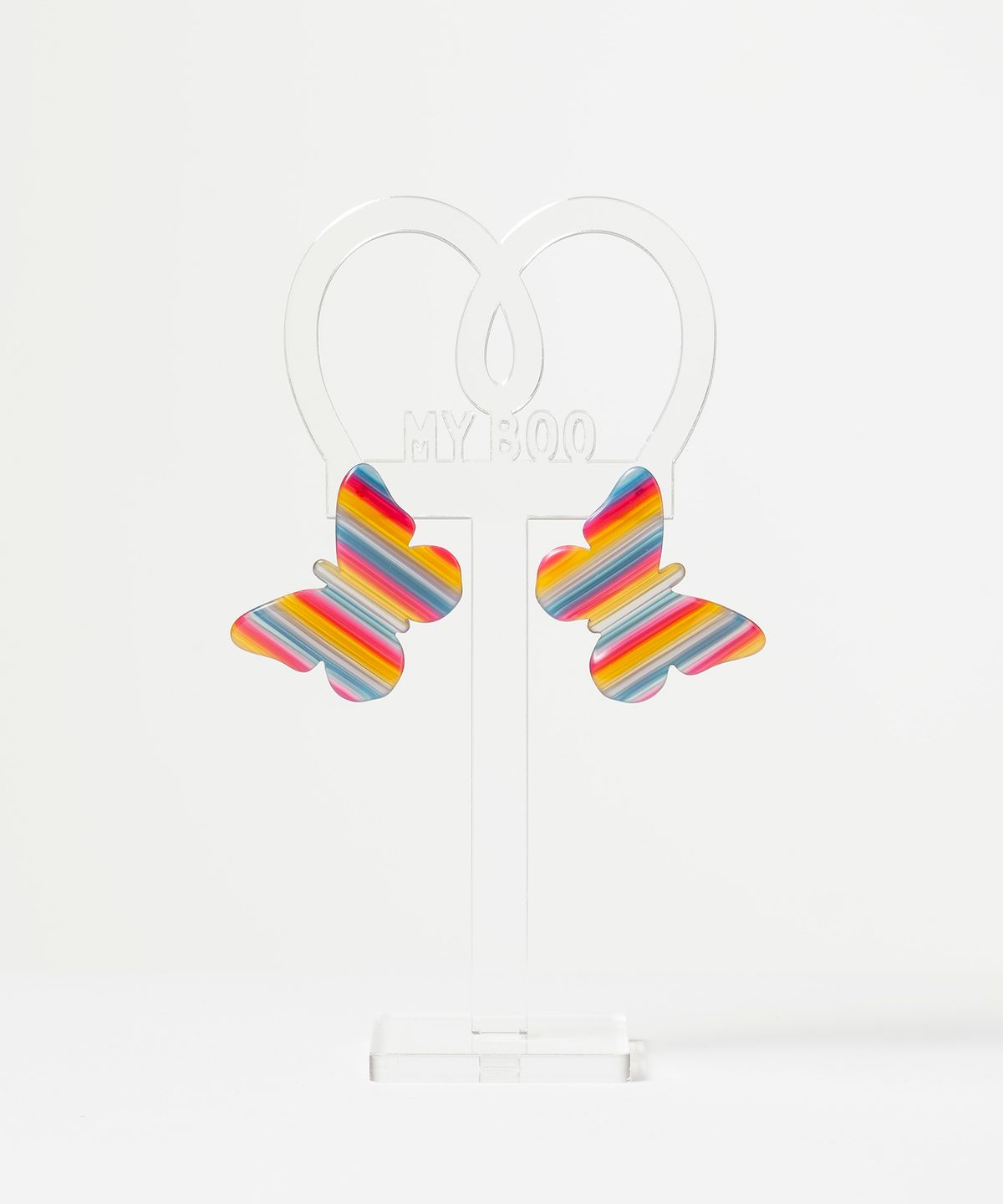 마이부(MY BOO) Stripe Flying Butterfly - Rainbow