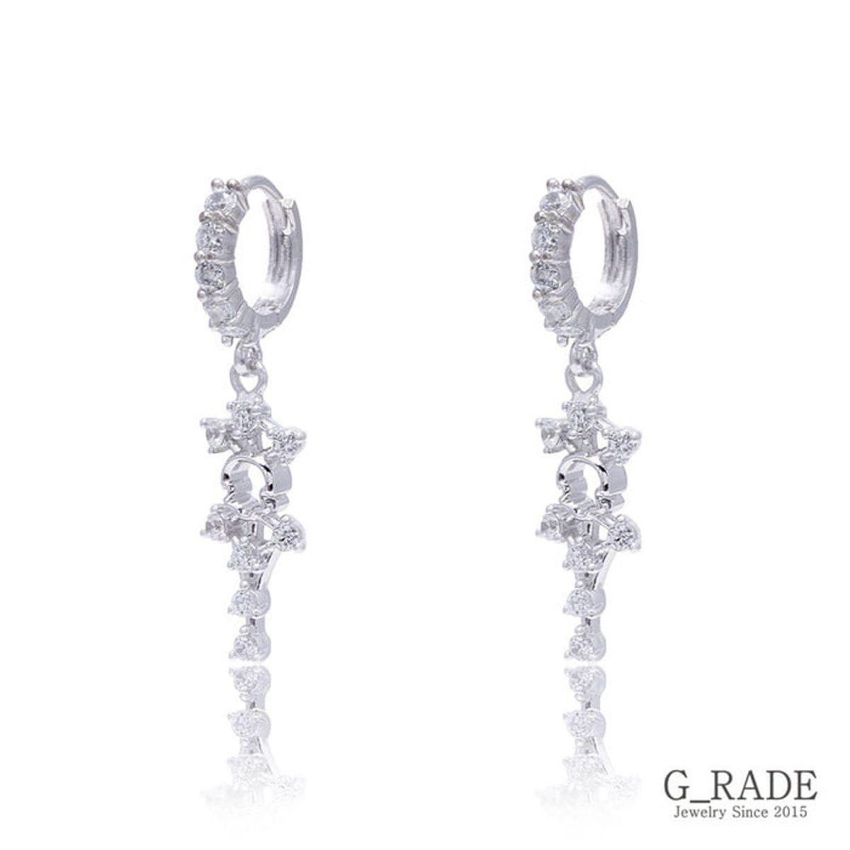지레이드(G_RADE) Start Compass Earrings