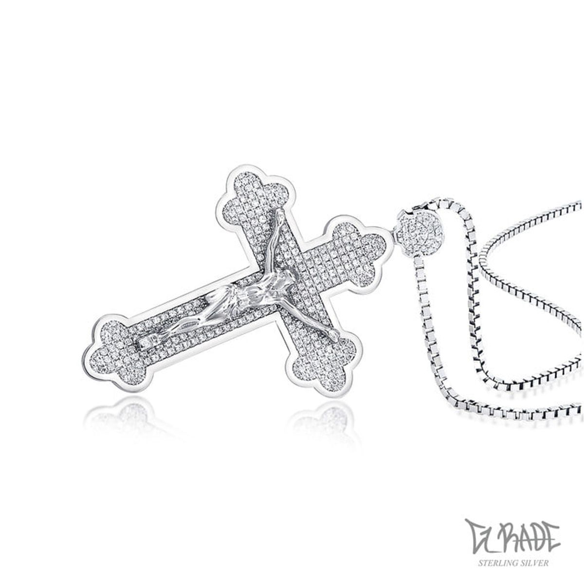 지레이드(G_RADE) Gem Jesus On The Cross Necklace