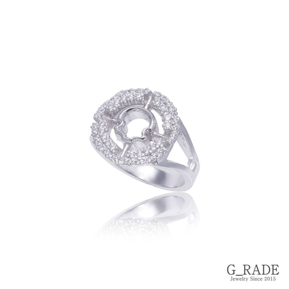 지레이드(G_RADE) 2lines Shiny Circle Ring
