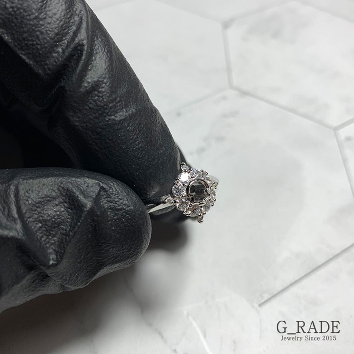 지레이드(G_RADE) Shiny Circle Ring