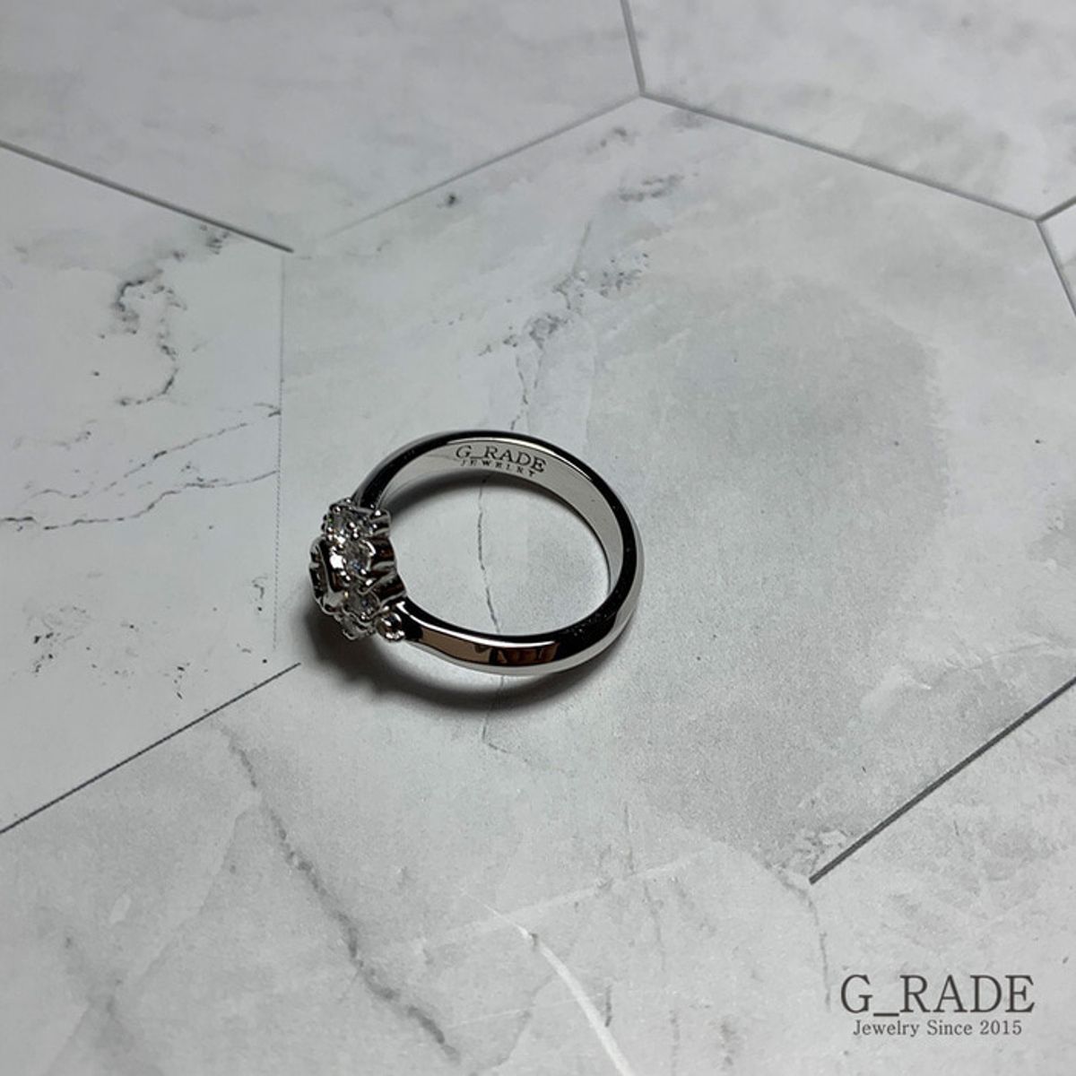 지레이드(G_RADE) Shiny Circle Ring