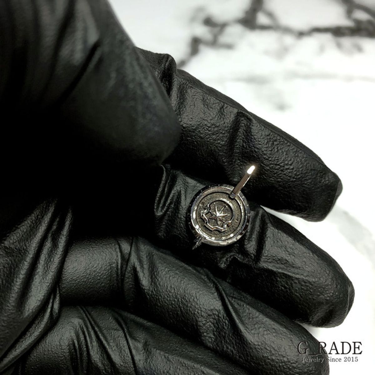 지레이드(G_RADE) Basic Circle Logo Necklace2(S Size)