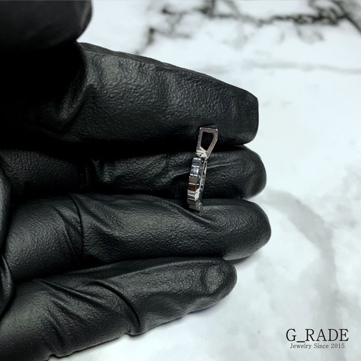 지레이드(G_RADE) Basic Circle Logo Necklace2(S Size)