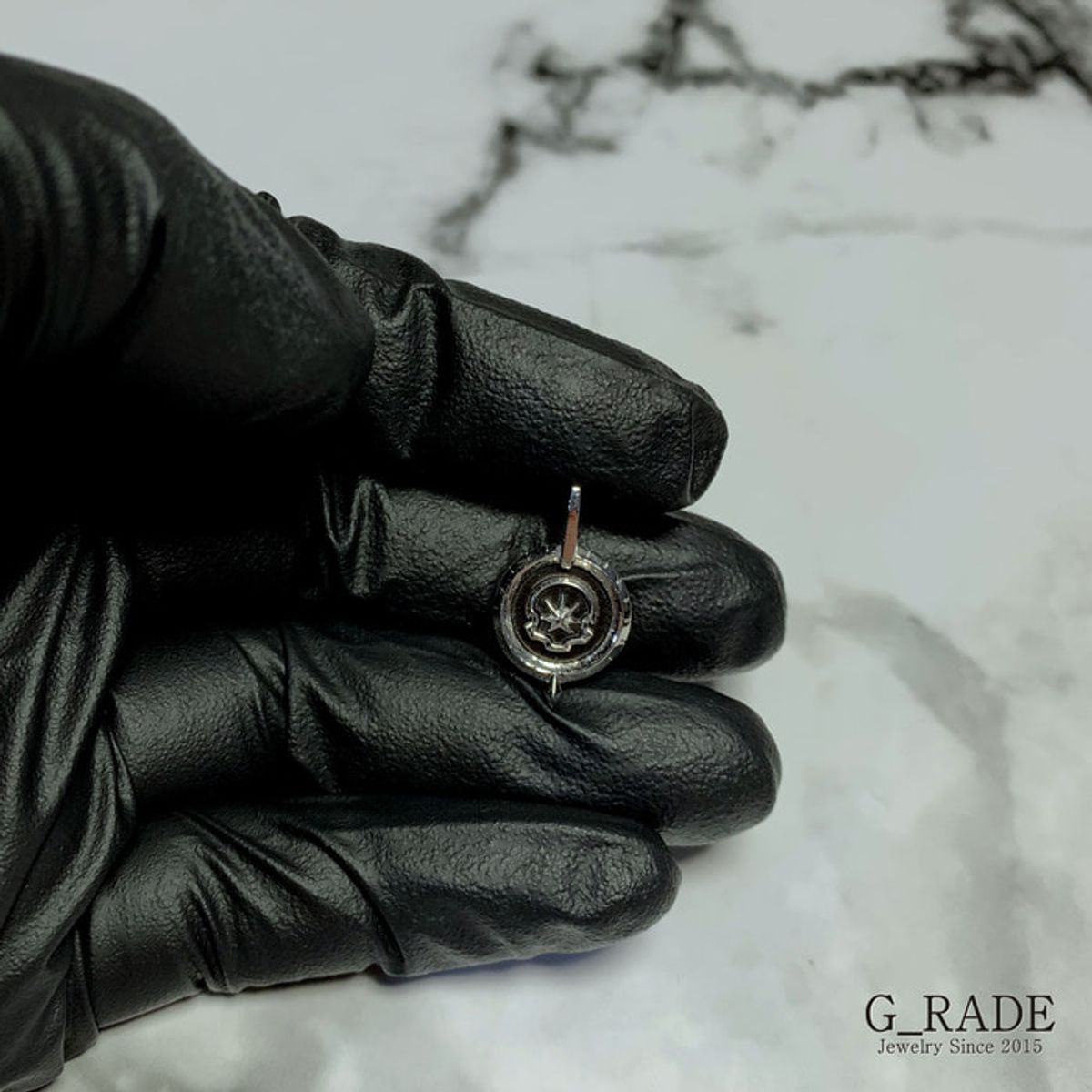 지레이드(G_RADE) Basic Circle Logo Necklace2(S Size)