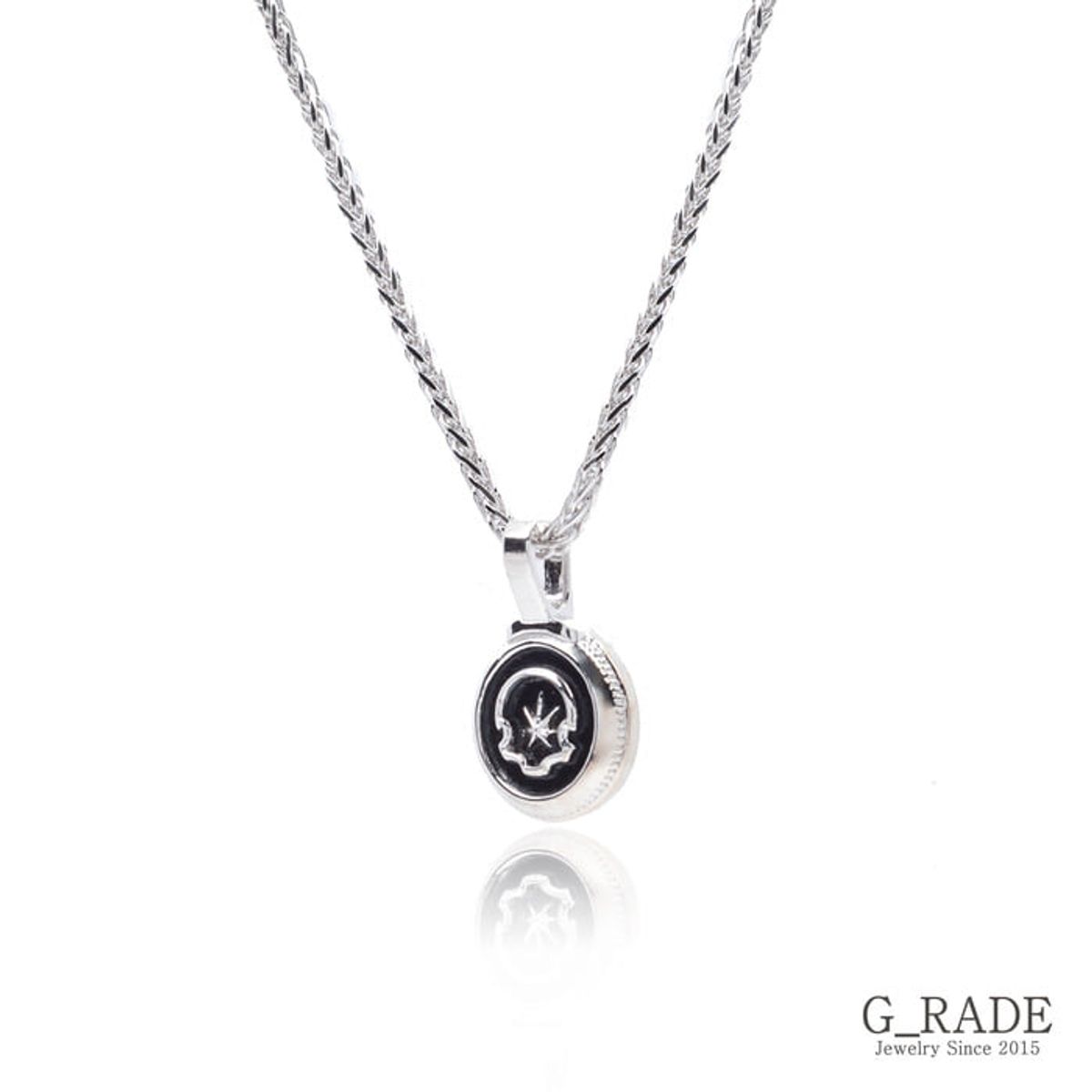 지레이드(G_RADE) Basic Circle Logo Necklace(S Size)