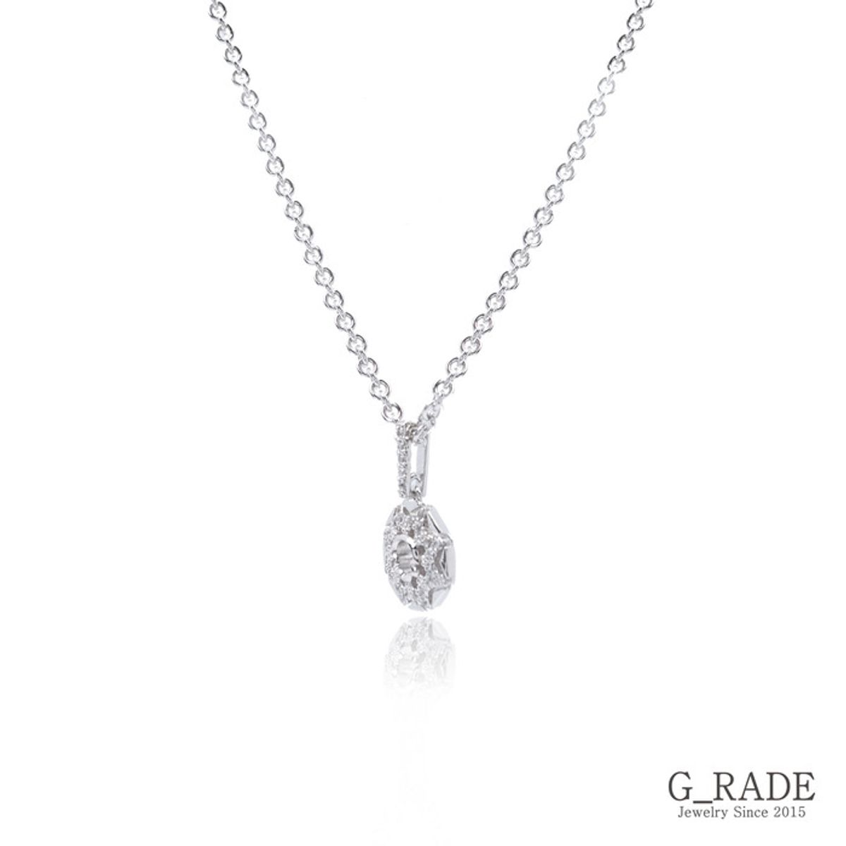 지레이드(G_RADE) Eight Triangles Compass Necklace