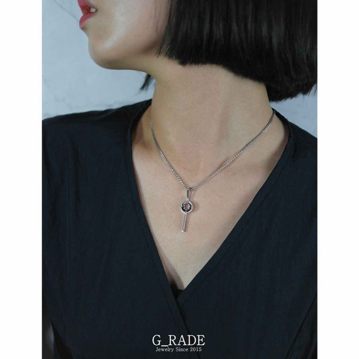 지레이드(G_RADE) Key Compass Basic Necklace