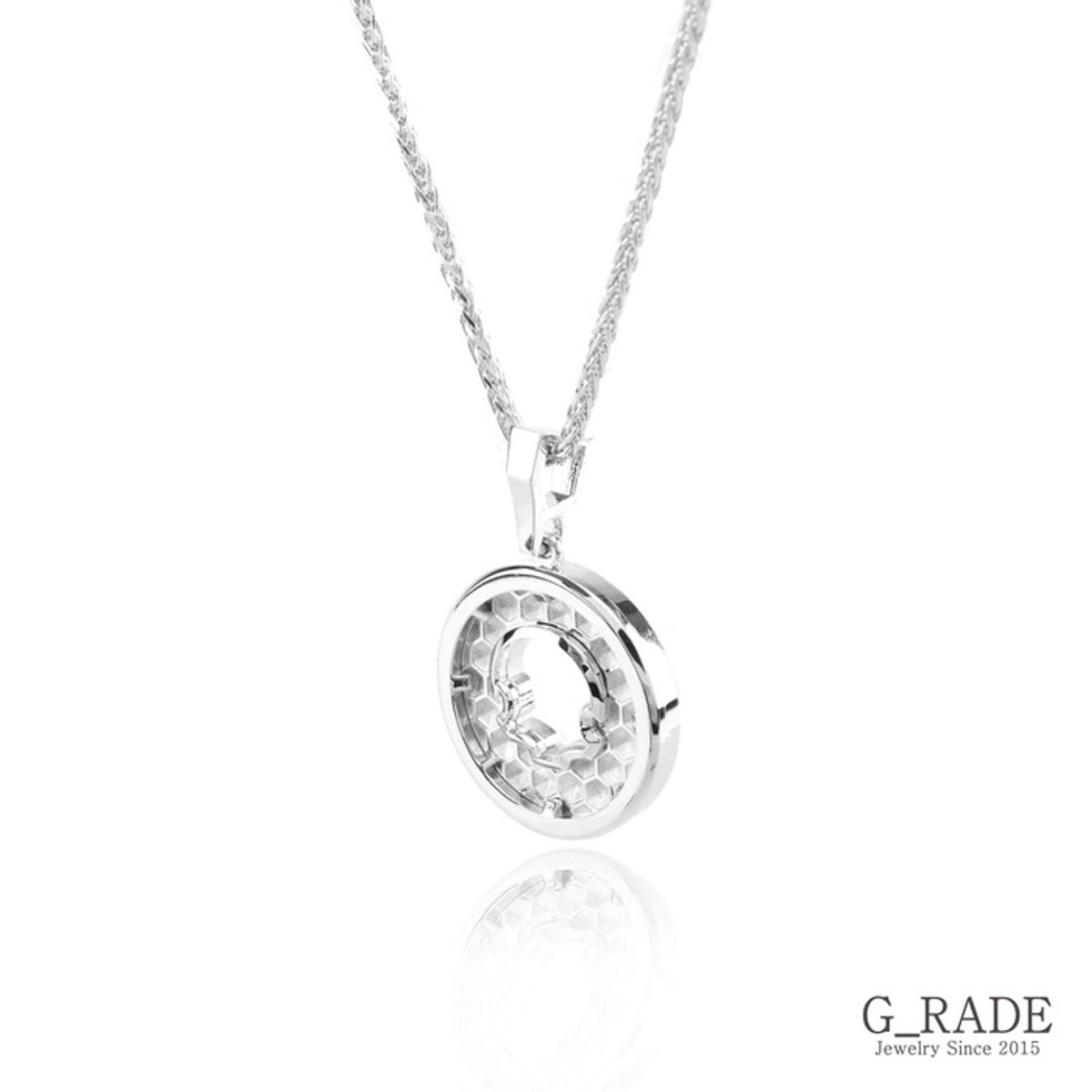 지레이드(G_RADE) Compass Bottom Necklace(L Size)