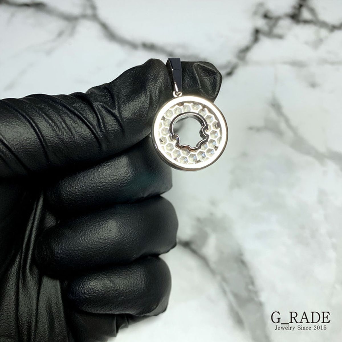 지레이드(G_RADE) Compass Bottom Necklace(L Size)
