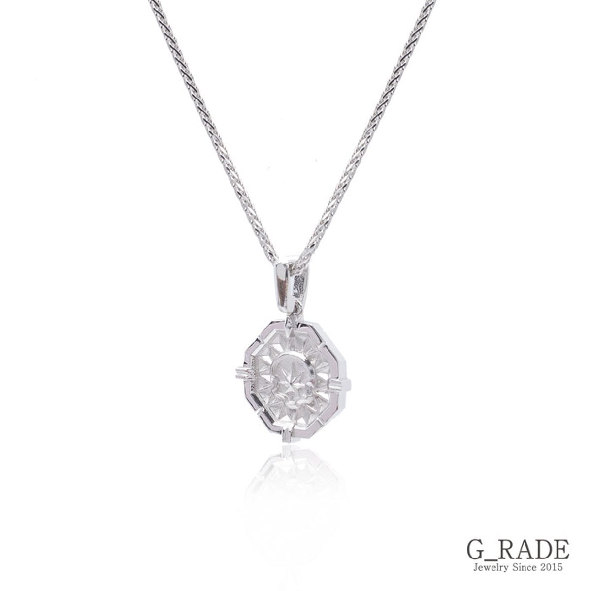 지레이드(G_RADE) Compass Bottom Necklace(M Size)