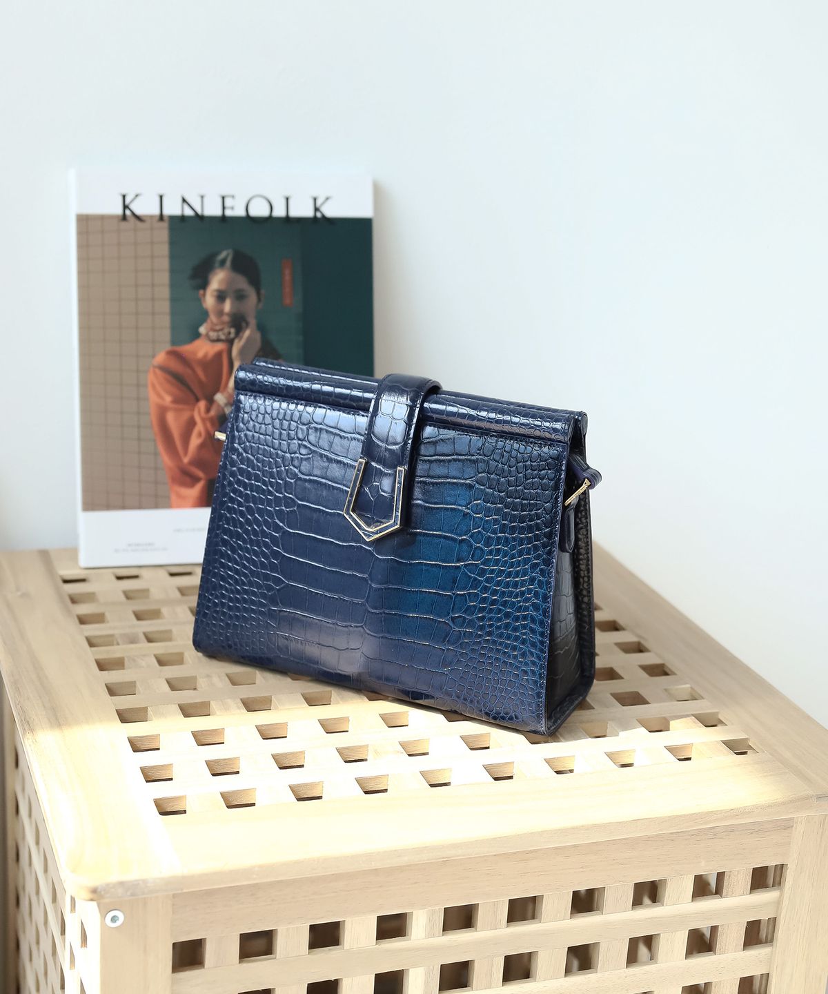 케네스영(KENNETH YOUNG) Magarette  Taupe Croco