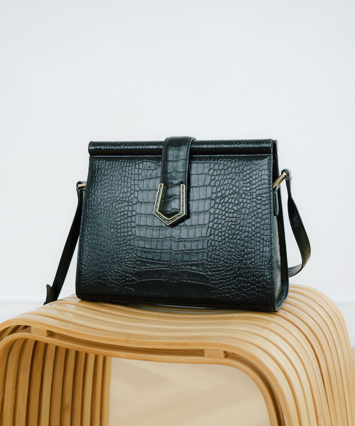 케네스영(KENNETH YOUNG) Magarette  Taupe Croco