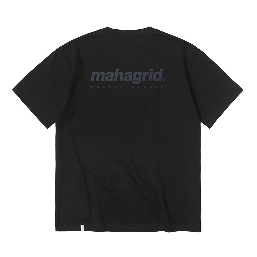 【mahagrid】23SS★ STREET COLLAGE TEE COLLEGE LOGO TEE[BLACK/CHARCOAL] - MAHAGRID