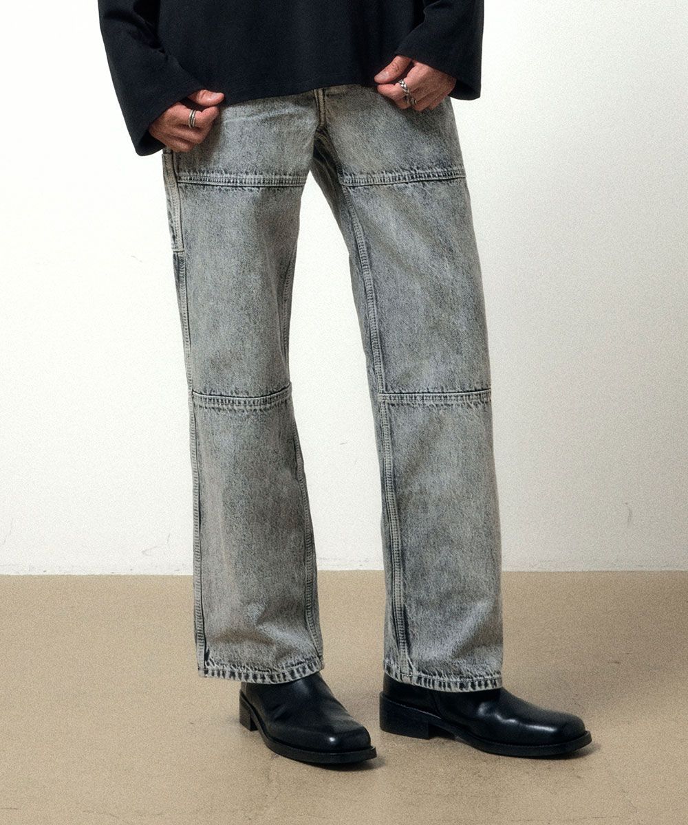 【MAISON MINED】24FW★ WHITE SPREAD CARPENTER DENIM MUSINSA | MAISON MINED WHITE SPREAD CARPENTER DENIM
