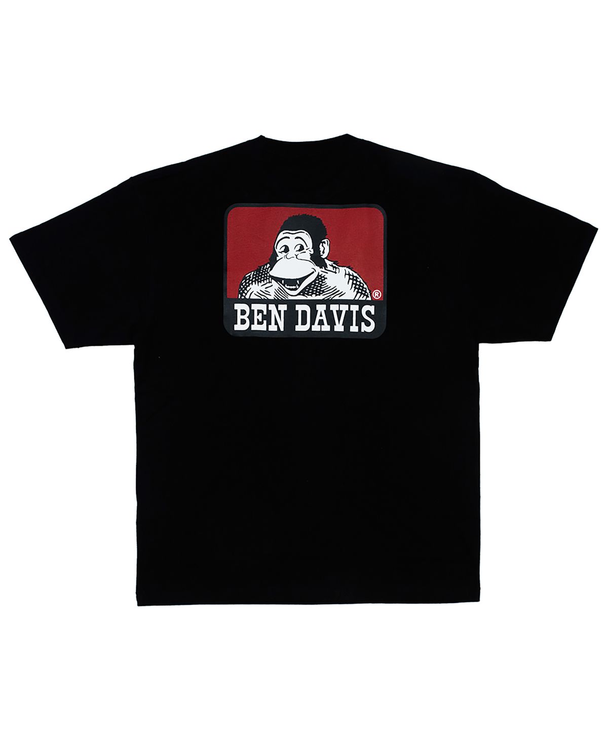 벤 데이비스(BEN DAVIS) 화이트라벨 오버핏 백 로고 포켓 빅 티셔츠 [블랙]