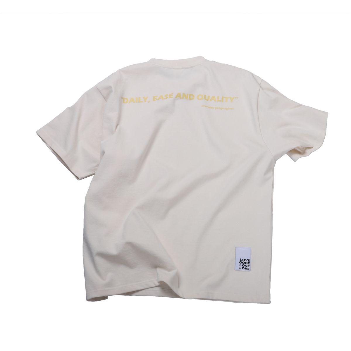 구공페스트(GOOGONGFAST) 오버핏 프린팅 티셔츠 (크림)