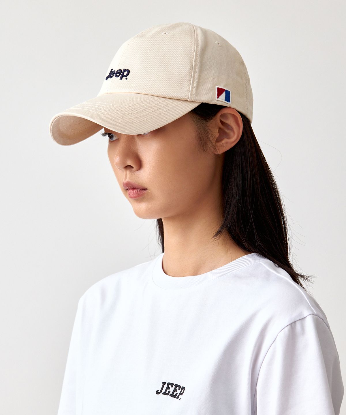 지프(JEEP) Small Logo Cap (JR5GCU192IV)