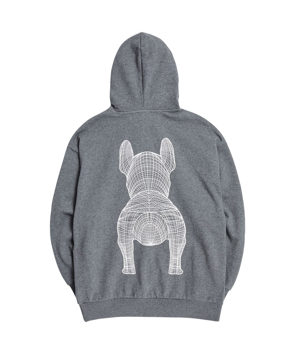 라이프워크(LIFEWORK) 라독 빅로고 후드_MELANGE GREY
