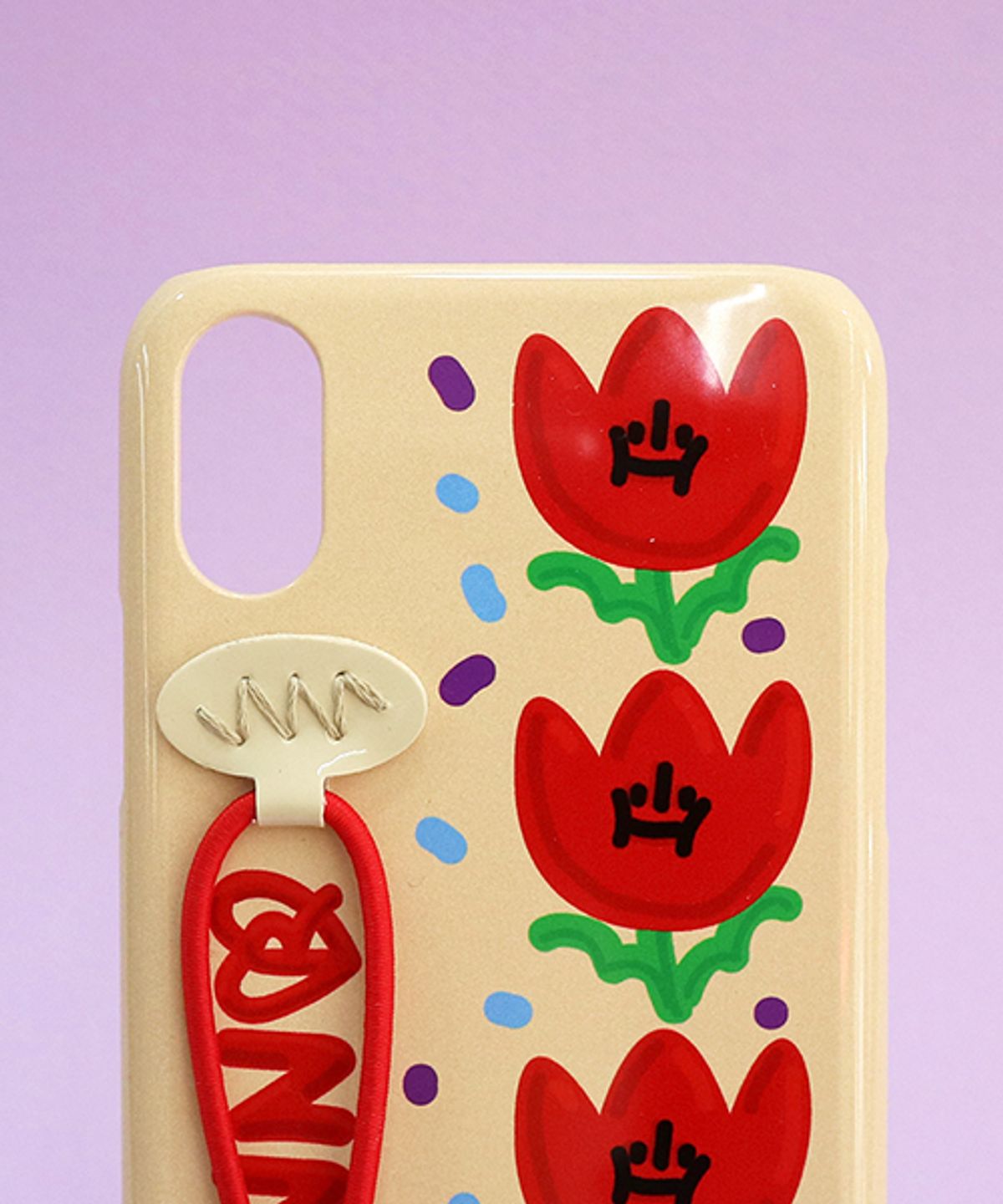 세컨드유니크네임(SECOND UNIQUE NAME) SUN CASE STRING GLOSSY DEEP IVORY TULIP