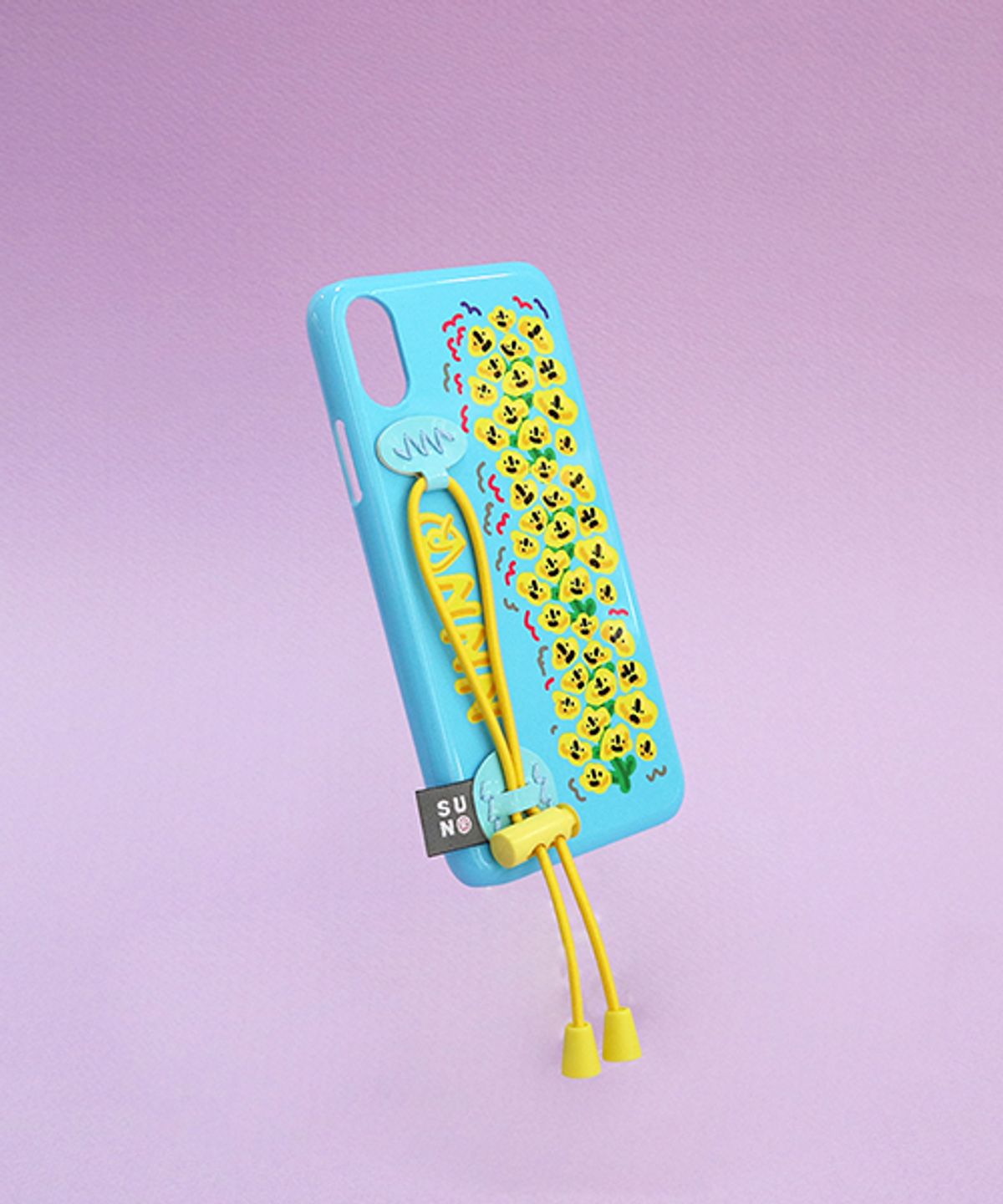 세컨드유니크네임(SECOND UNIQUE NAME) SUN CASE STRING GLOSSY LIGHT BLUE FREESIA