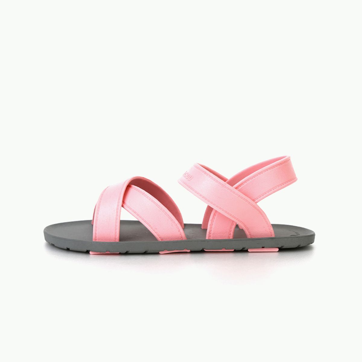 무츄(MOOCHUU) MC06 Cross Sandal Gray-Light pink