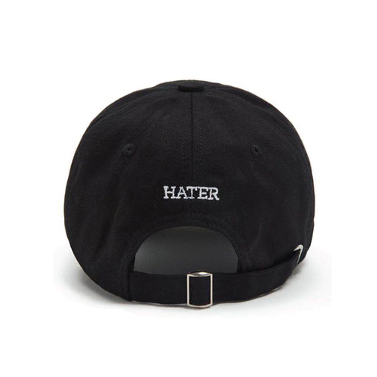 헤이터(HATER) 클래식 로고 롱 브림 볼캡 블랙