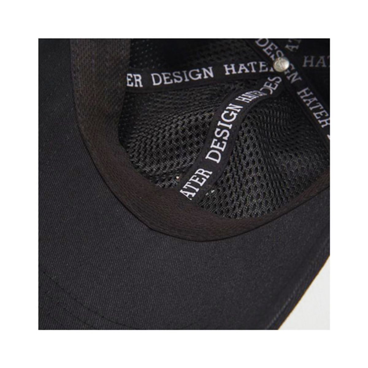헤이터(HATER) 클래식 로고 롱 브림 볼캡 블랙