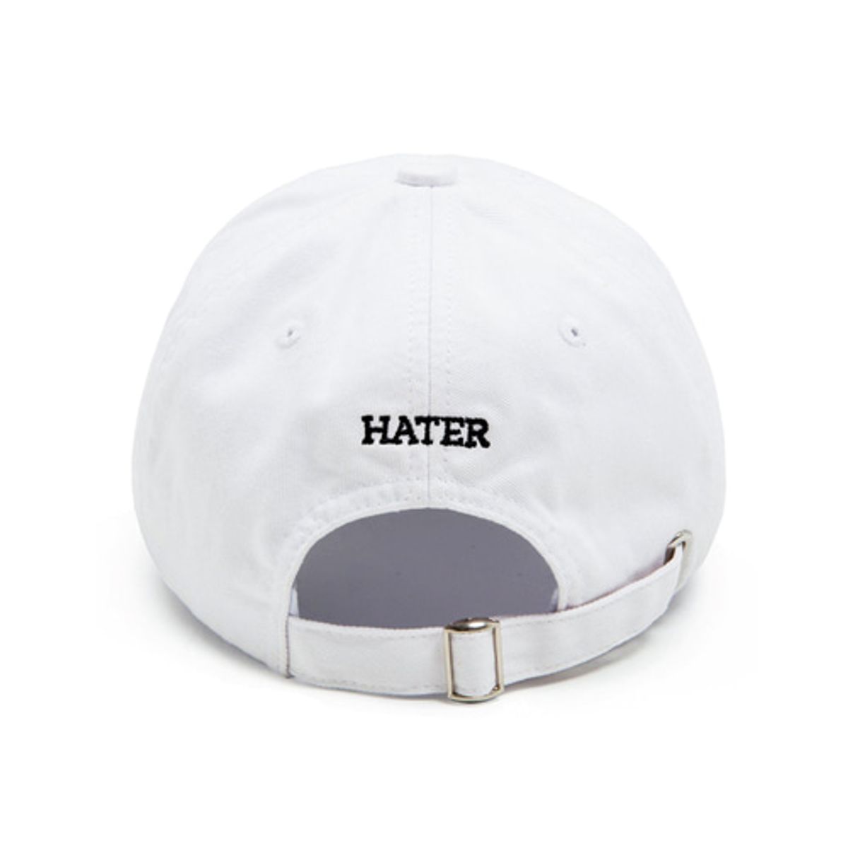헤이터(HATER) 클래식 로고 롱 브림 볼캡 화이트