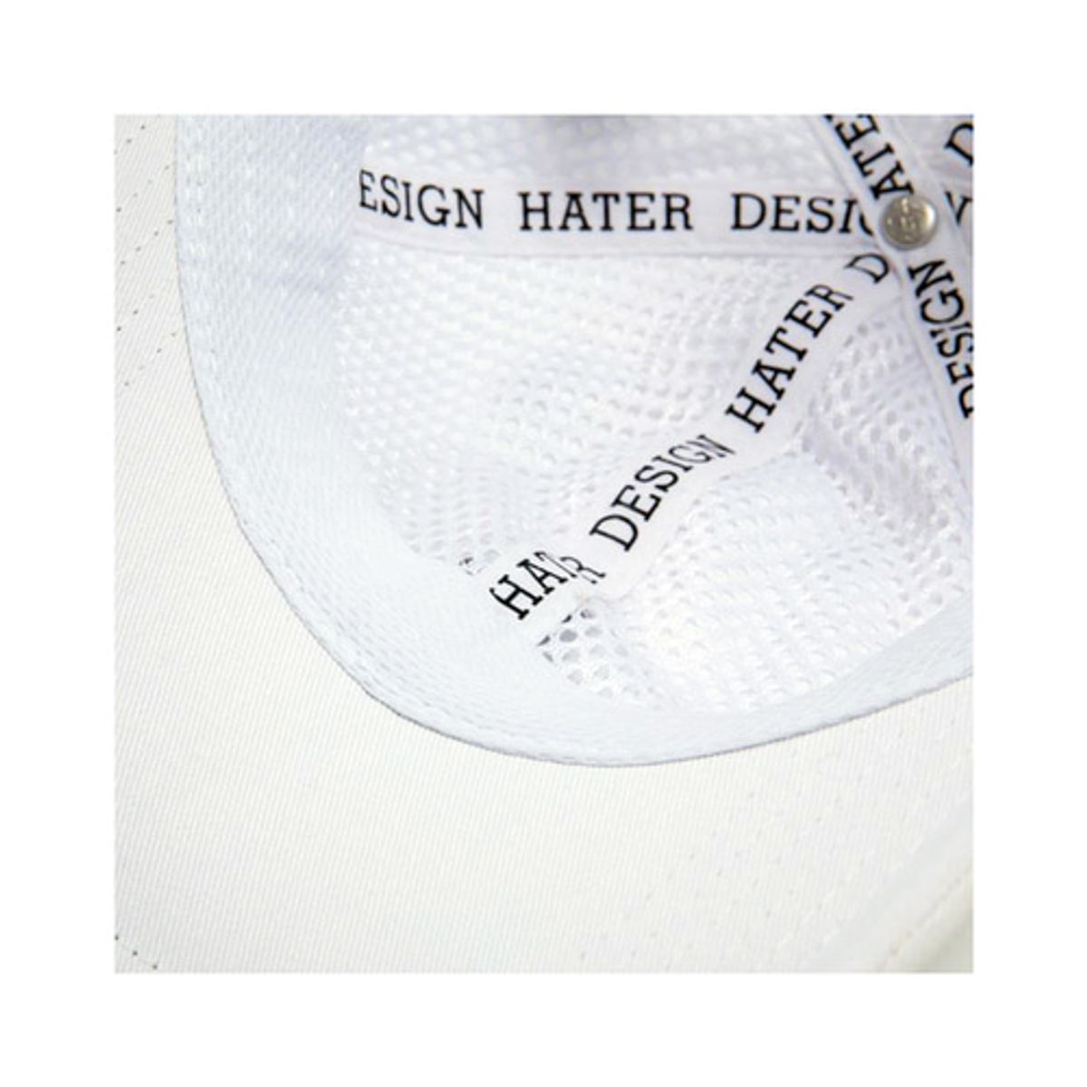 헤이터(HATER) 클래식 로고 롱 브림 볼캡 화이트