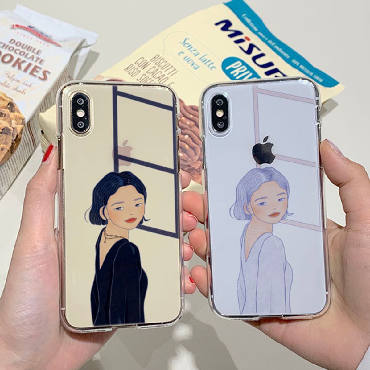 아칸(AKAN) 예후 단발소녀 소프트젤리케이스