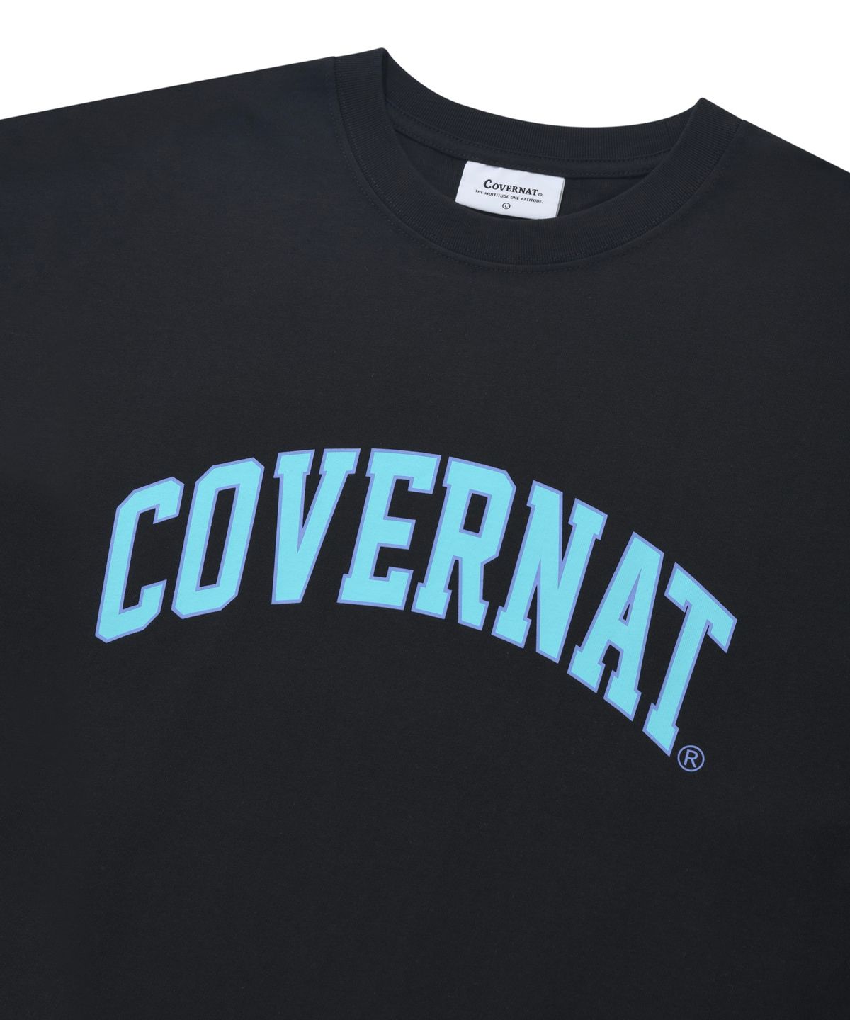 커버낫(COVERNAT) 아치 로고 티셔츠 블랙