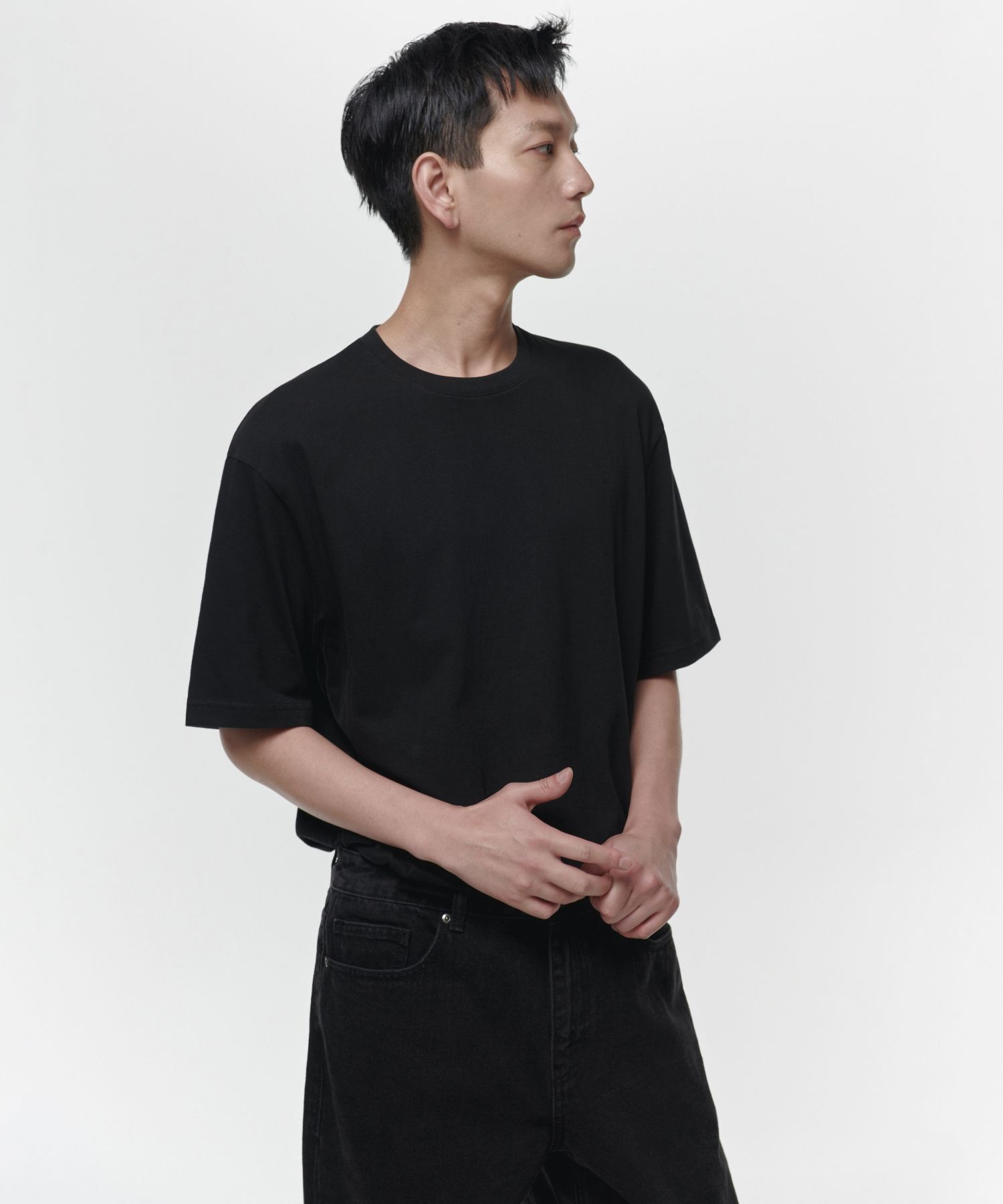 MUSINSA公式 | MUSINSA STANDARD Oversized Crew Neck Short