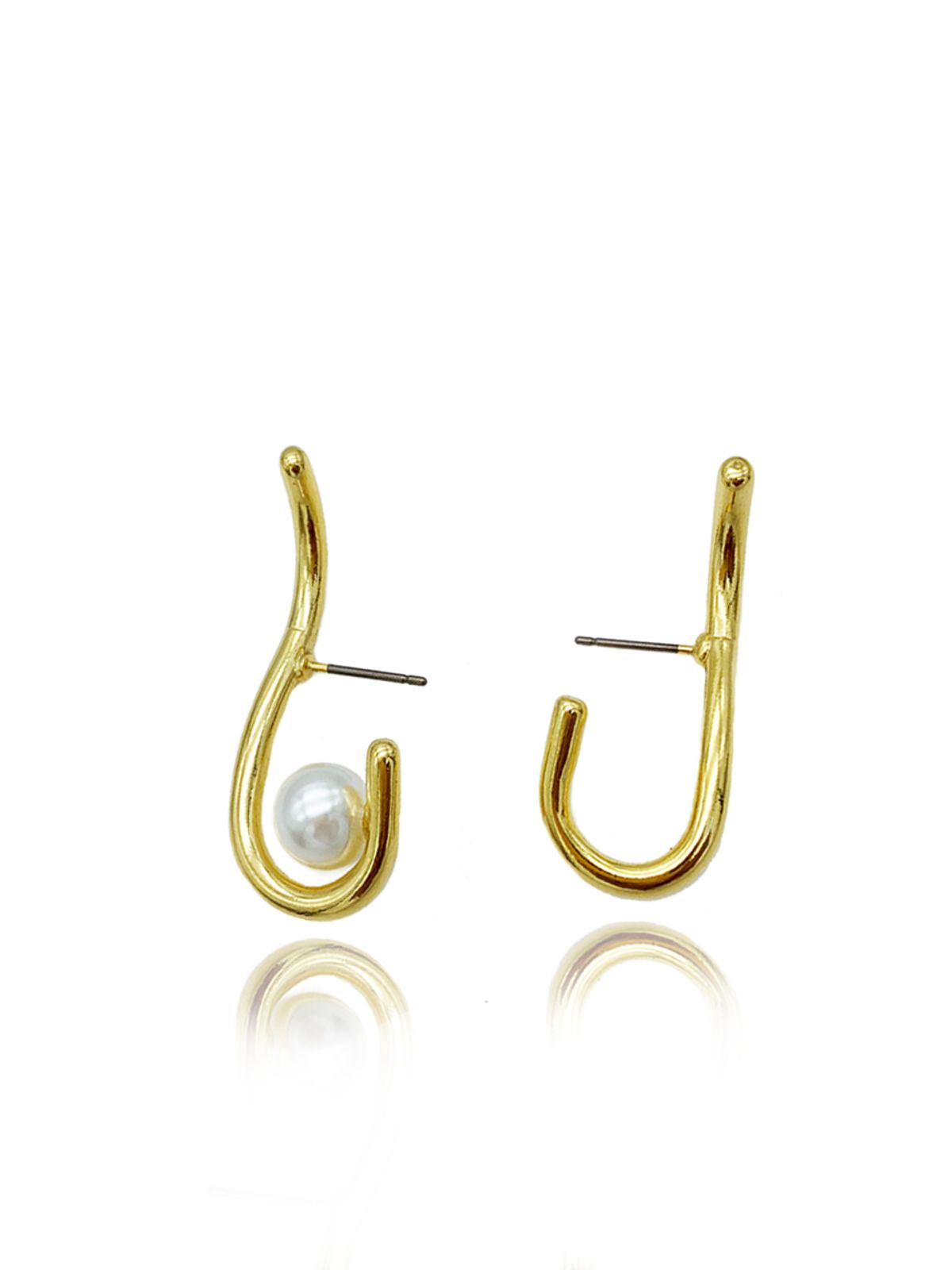 오키디루포(OCCHI DI LUPO) Deep wave pearl earring