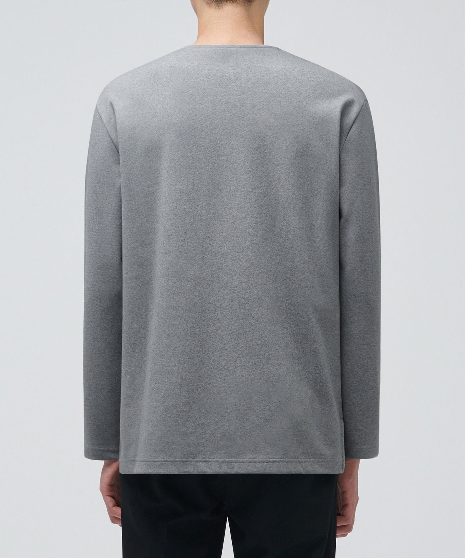 Tシャツ・カットソー *MUSINSA STANDARD* Ponte Crew Neck Long Sleeve T-Shirt Melan MUSINSA | MUSINSA STANDARD Ponte Crew Neck Long Sleeve T