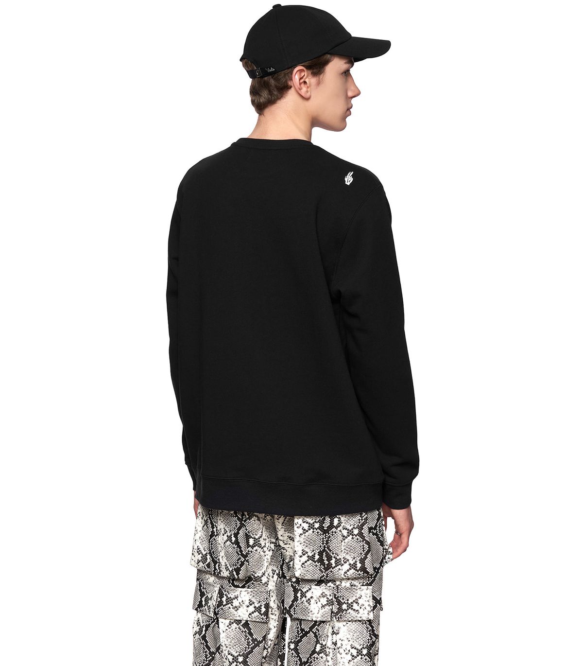 바이브레이트(VIBRATE) POP-EYES FROG LOGO SWEATSHIRTS (BLACK)