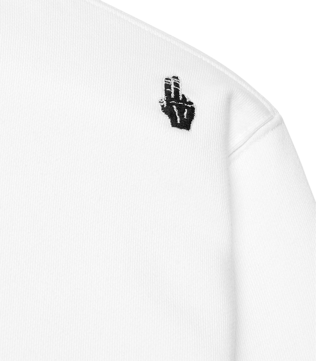 바이브레이트(VIBRATE) POP-EYES FROG LOGO SWEATSHIRTS (WHITE)