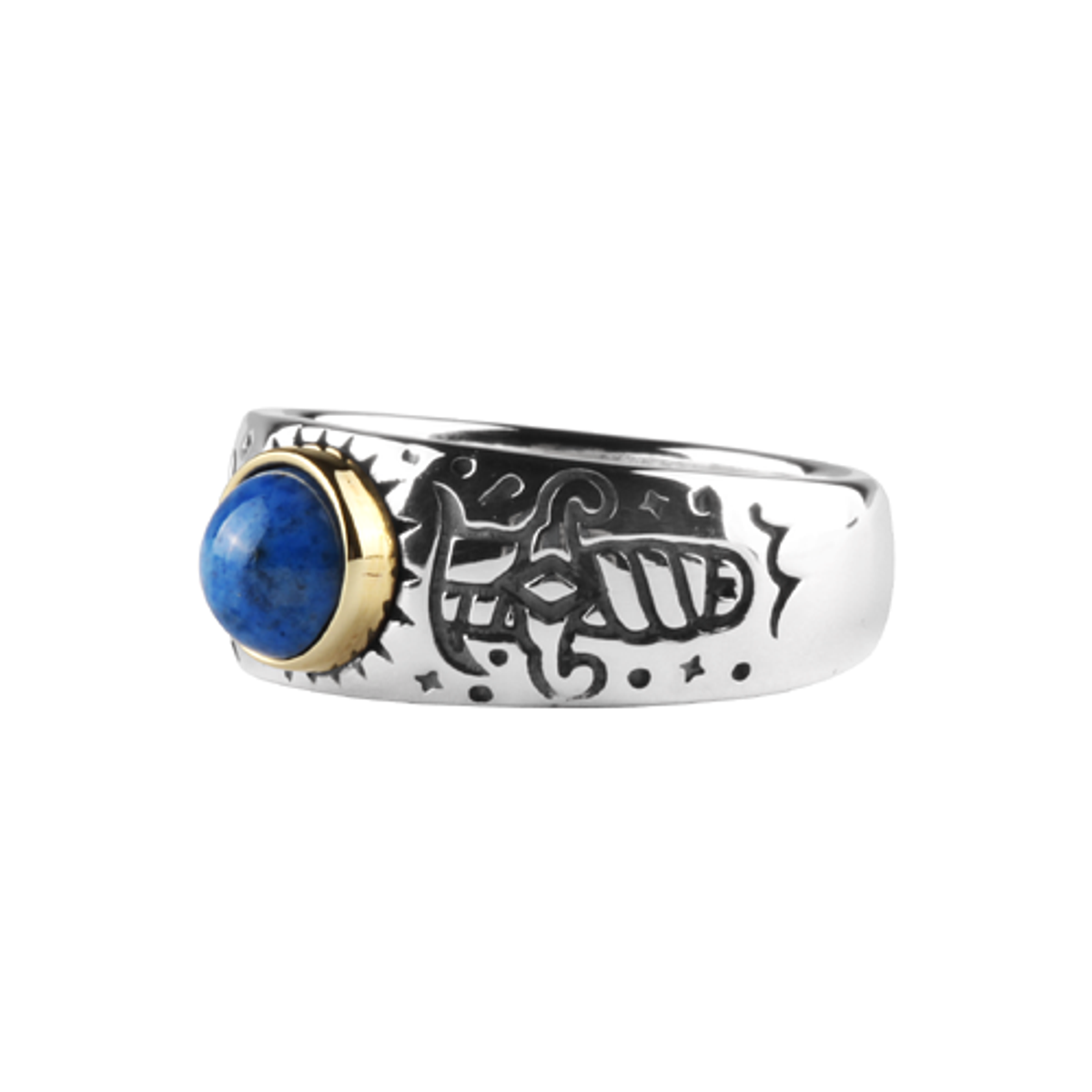 어나니머스아티즌(ANONYMOUS ARTISAN) Oldschool Dagger Stone Ring -Blue