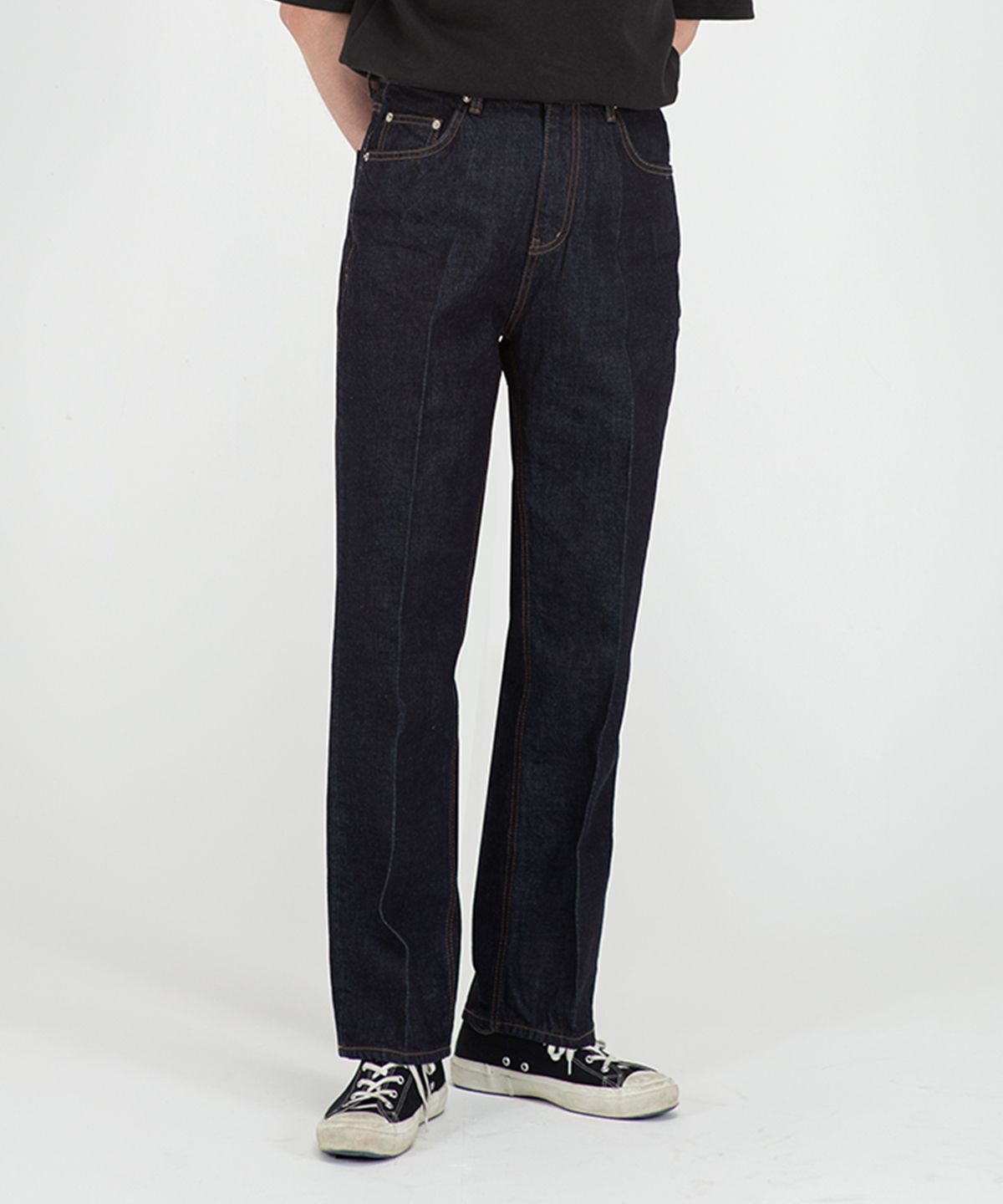 브랜디드(BRANDED) 51003 HISHITOMO COLLECTION 1WASH JEANS [RELAX STRAIGHT]