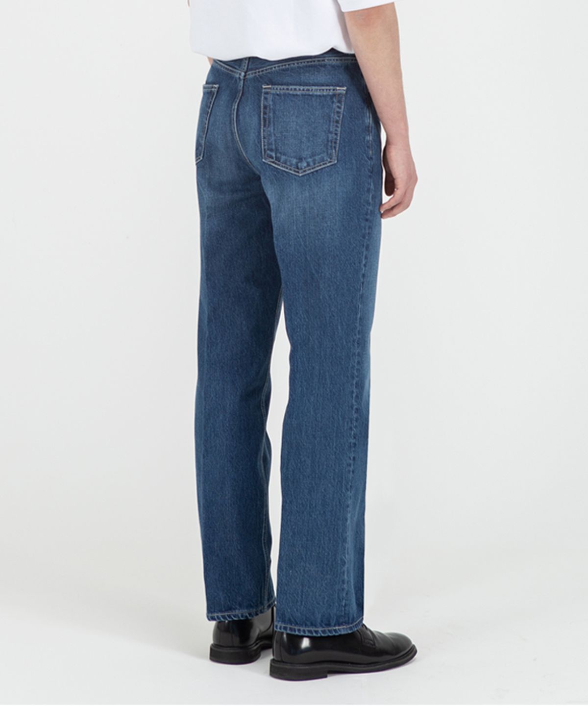 브랜디드(BRANDED) 51004 HISHITOMO COLLECTION MIDDLE BLUE JEANS [RELAX STRAIGHT]
