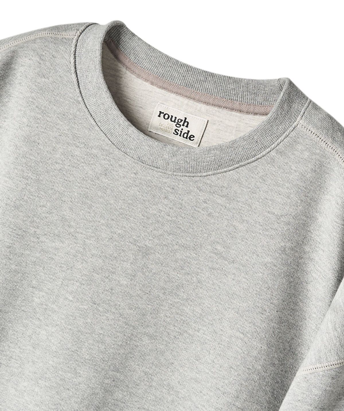 러프사이드(ROUGHSIDE) Oversized Sweat Shirt M.Grey - 사이즈 & 후기 | 무신사