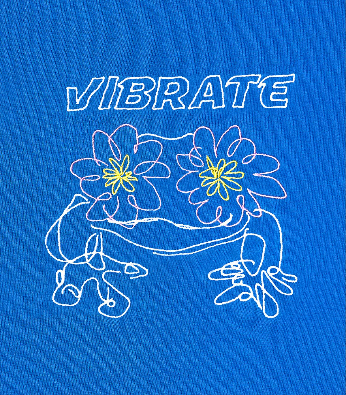 바이브레이트(VIBRATE) POP-EYES FROG LOGO SWEATSHIRTS (CLASSIC BLUE)